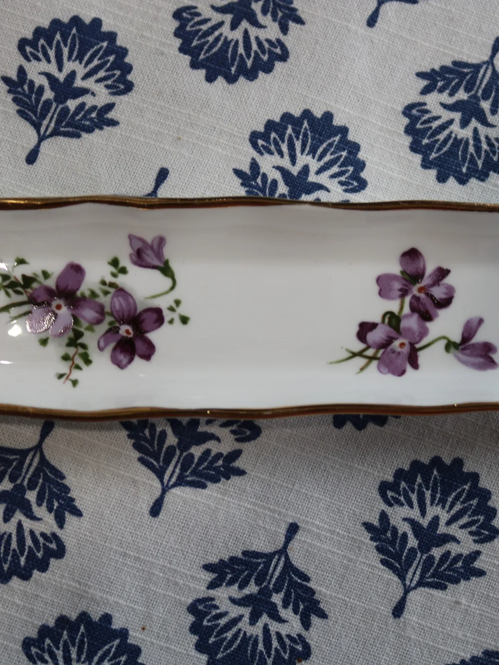 Hammersley & Co. Victorian Violets Mint Tray - Fine Bone China